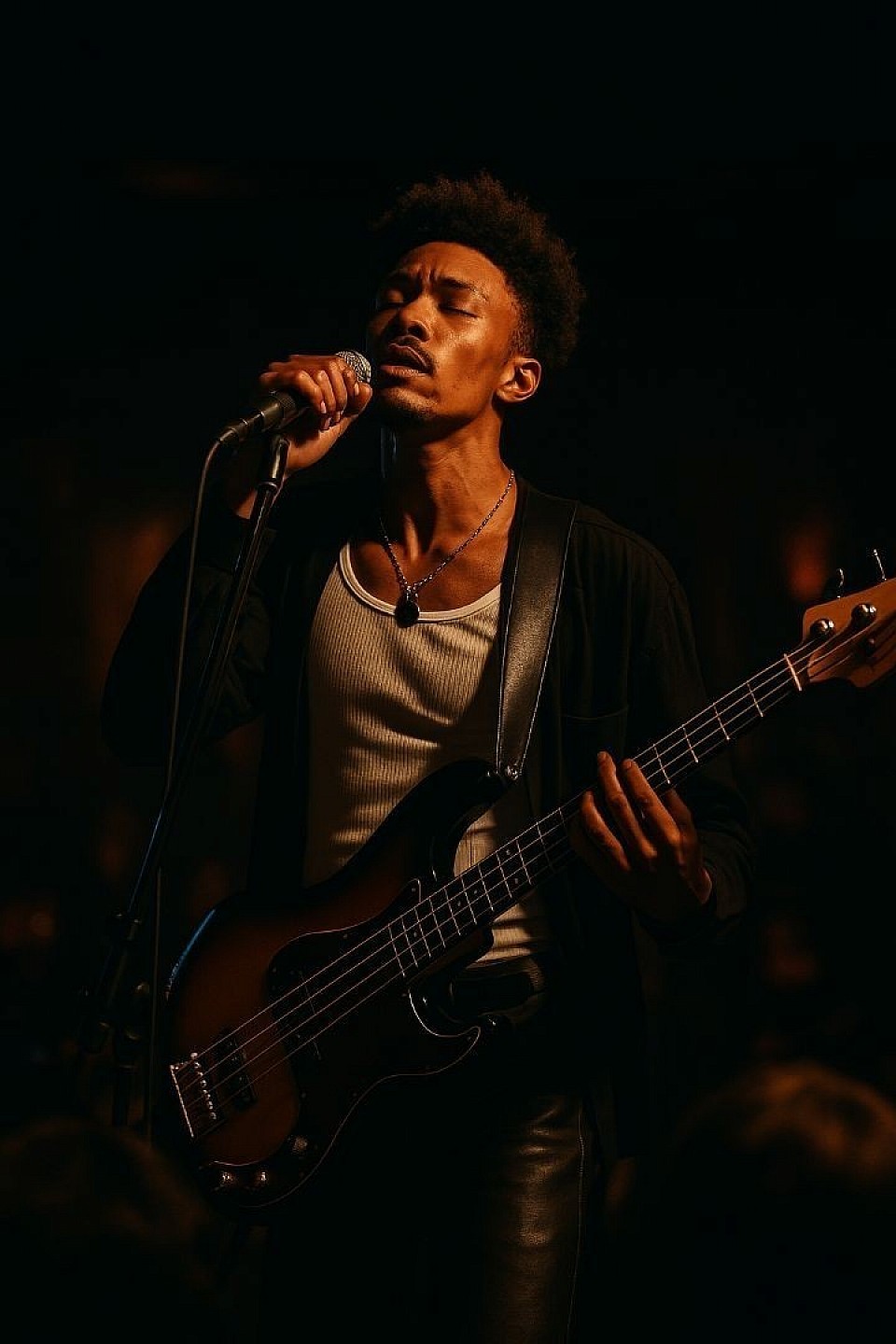 Musician in the moment